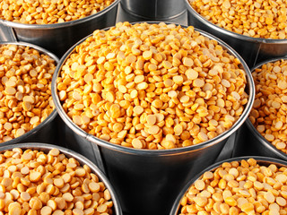 CONTAINER FULL OF CHANA DAL