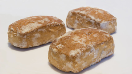 gingerbread on a white plate