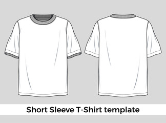 Short Sleeve T-shirt Template