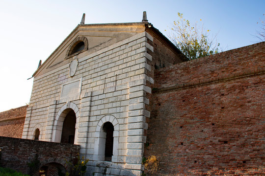 Sabbioneta , Italy ,The  doors of the ancient city