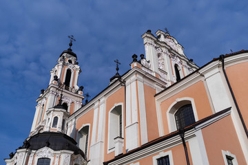 Fototapeta na wymiar Church of St. Catherine in the Vilnius