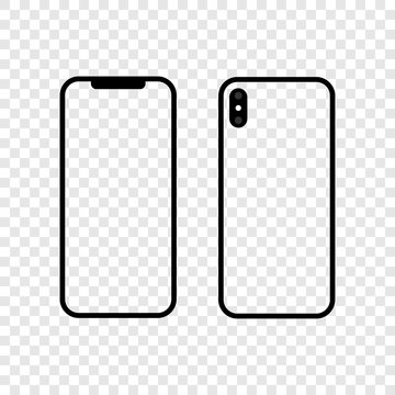 Smartphone icon in the style flat design