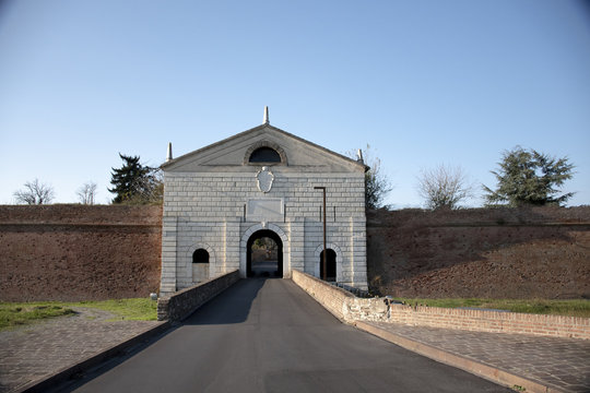Sabbioneta , Italy  The gates of the ancient  City