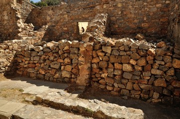 Ancient City Walls and a Reflection in the Mirror