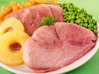 GAMMON OR HAM STEAK MEAL