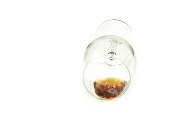 whiskey in glass