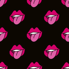 Red lips pattern2