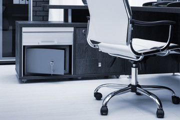 new safe in a modern office