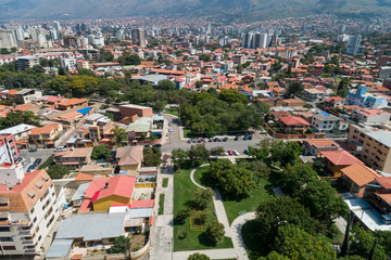 Obraz premium Aerial View of a Park in Cochabamba, Bolivia