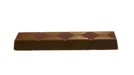 chocolate bar on white background