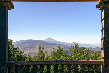 Fototapeta premium Blick über Teneriffa auf Teide Vulkan