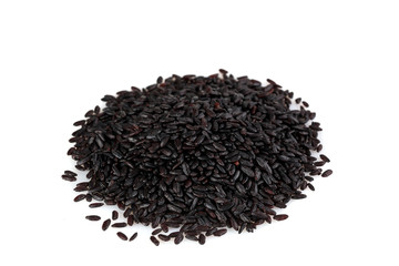 bunch of black rice