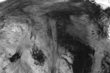 VERY hight resolution. watercolor stroke. Wallpaper with watercolor effect. Black acrylic paint stroke texture on white paper. Scattered art. Macro image. Hand made grunge. Art