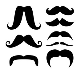 set male with fachion mustaches style