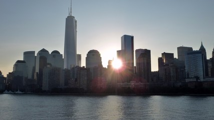 Obraz premium Siluette von New York