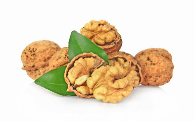 Walnut isolated on white background