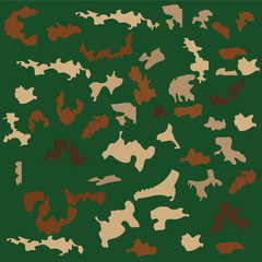 camouflage pattern vector illustration