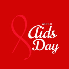 Naklejka na ściany i meble World Aids Day.