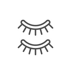 Eyelash line icon