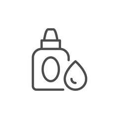 Medical drops line icon