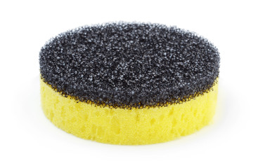 Sponge for dishes isolated on white
