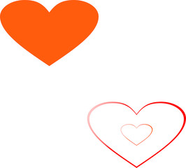 heart on white background