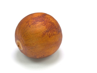 Samenkern einer Avocado vor weißem Hintergrund