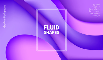 Abstract Wave Color Shapes with 3d Effect.