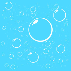 Bubbles underwater vector illustration