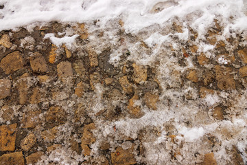 tracks in the snow