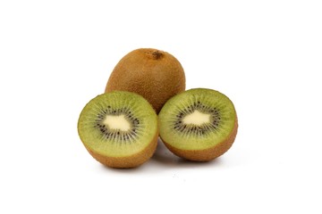 Obraz premium kiwi fruit isolated on a white background - fresh kiwi fruits