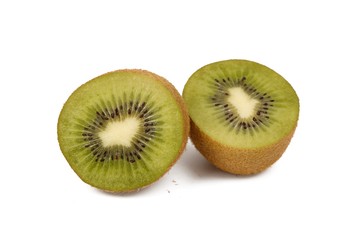 kiwi fruit isolated on white - fresh kiwi fruits