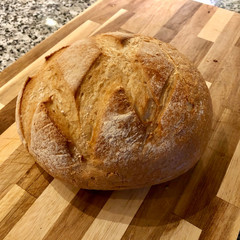 Fresh home baked loaf of bread