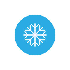 Fototapeta premium Snowflake icon, frozen sign. Vector illustration, flat design.
