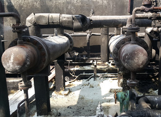 Storage bunker- c tank  inside the used oil room, and that tank was also heated by steam and have explosion proof equipment  for  valve,motor, pump and fire protection