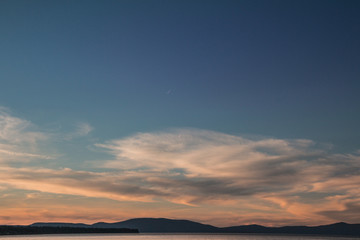 Fototapeta na wymiar sky and clouds in sunset