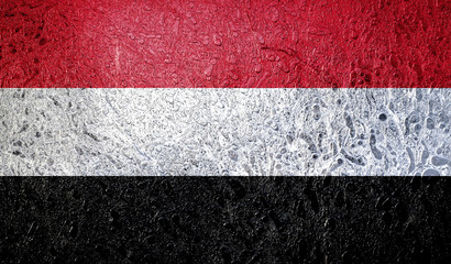 Abstract flag of Yemen