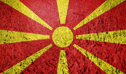 Abstract flag of Macedonia