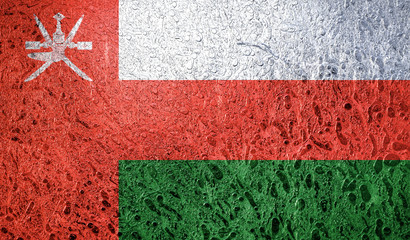 Abstract flag of Oman