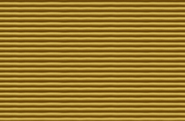 3D rendering of a golden wall - half round stripes