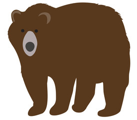 Naklejka premium Vector Illustration of a Bear