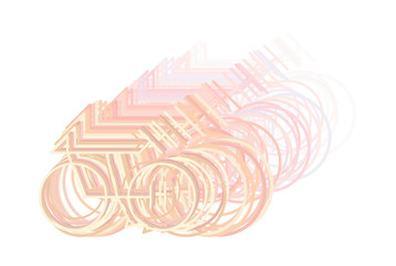 Background for web page, graphic design, catalog or texture, hand drawn outline of bicycle. Surface, art, concept & pattern.