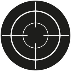 Crosshair, Target icon - Vector. symbol of aim