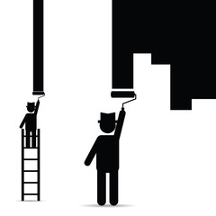 painting wall illustration