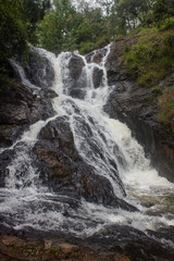 beautiful waterfall close to dalat in vietnam