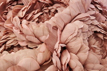decorative paper pink pale flowers peonies © Tetiana
