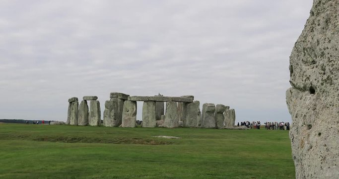 Stonehenge stone monument tourist England. Stonehenge prehistoric monument dating to 3000 BC.  UNESCO's World Heritage Site. Myths and mysteries.