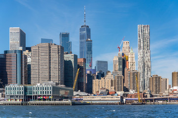 Fototapeta na wymiar New York City Manhattan skyline.