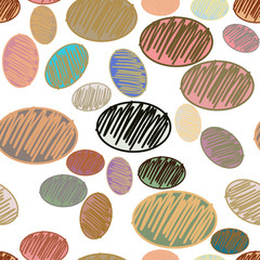 Seamless abstract mixed or mutiple shapes illustrations background. Effect, concept, pattern & artwork.
