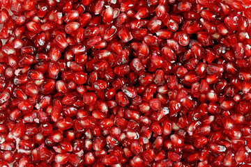 texture di semi di melagrane rosse